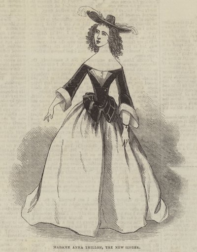 Madame Anna Thillon, uusi laulaja tekijältä English School