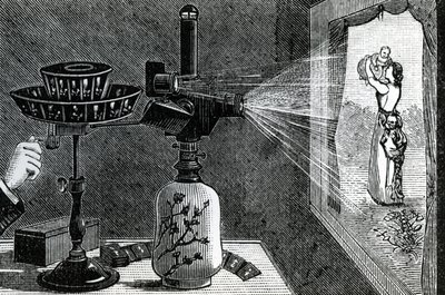 Magic Lantern projisoi äitikohtausta tekijältä English School