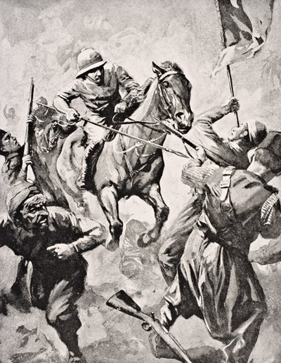 Majuri George Godfrey Massy Wheeler, "The War Illustrated Album deLuxe", julkaistu Lontoossa, 1916 tekijältä English School