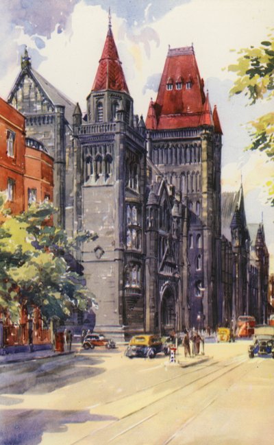 Manchesterin yliopisto (väri litho) tekijältä English School