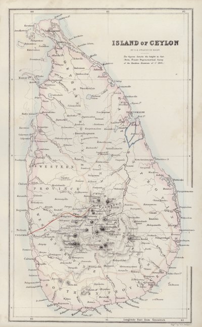 Kartta: G. H. Swanston, Edinburgh (värilitografia). tekijältä English School