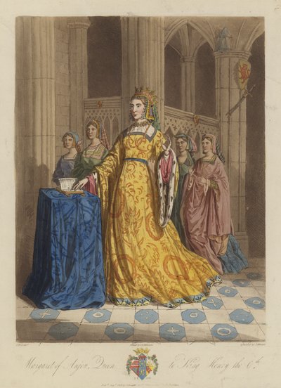 Margaret Anjou, Englannin kuninkaan Henrik VI:n kuningatar (akvatinta) tekijältä English School