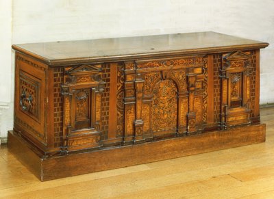 Marquetry Nonsuch arkku (puu) tekijältä English School