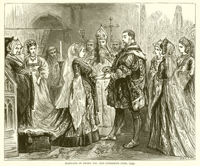 Henry VIII:n ja Catharine Parrin avioliitto, 1543 tekijältä English School