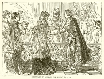 Matilda ja Henrik II:n avioliitto 1100 tekijältä English School