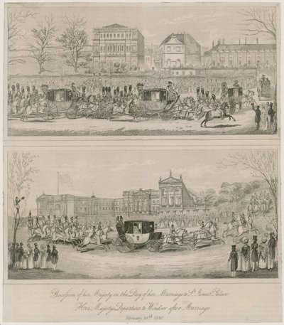 Kuningatar Victorian ja prinssi Albertin avioliitto 10. helmikuuta 1840 tekijältä English School