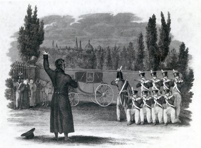 Marsalkka Ney ampui itsensä antamalla käskyn, julkaisija Thomas Kelly, 1816 tekijältä English School