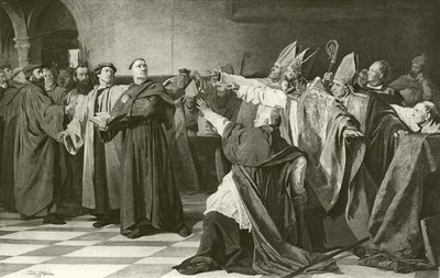Martin Luther ennen Wormsin kirkolliskokousta (syväpaino) tekijältä English School