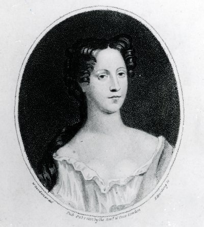 Mary Burwell, Robert Walpolen vaimo, printti W. Gardiner, 1802 (kaiverrus) tekijältä English School