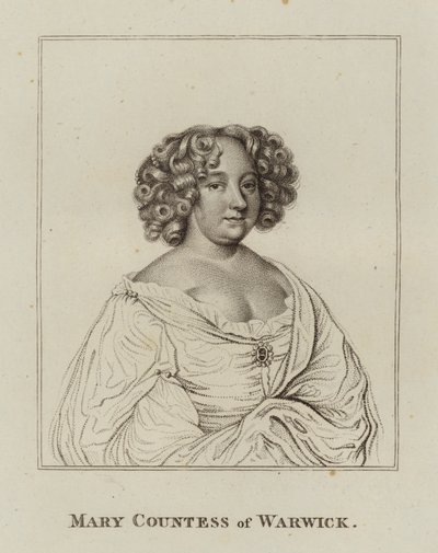 Mary Rich, comtessa de Warwick (gravat) finlandès tekijältä English School