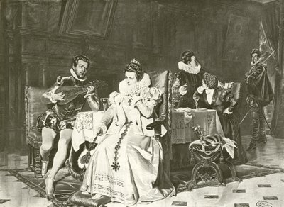 Mary Stuart ja Rizzio (syväpaino) tekijältä English School