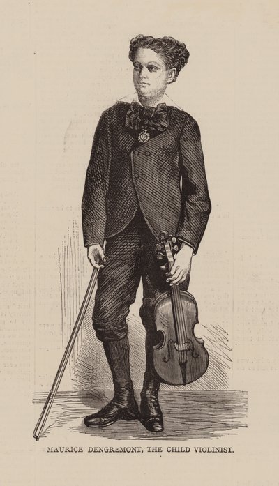 Maurice Dengremont, Lapsi viulisti (kaiverrus) tekijältä English School