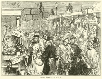 Lihamarkkinat Pariisissa lokakuussa 1870 tekijältä English School