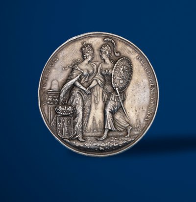 Vilhelmin ja Marian kruunaamisen muistomitali 1689 (hopea) (419670 kääntöpuoli) tekijältä English School