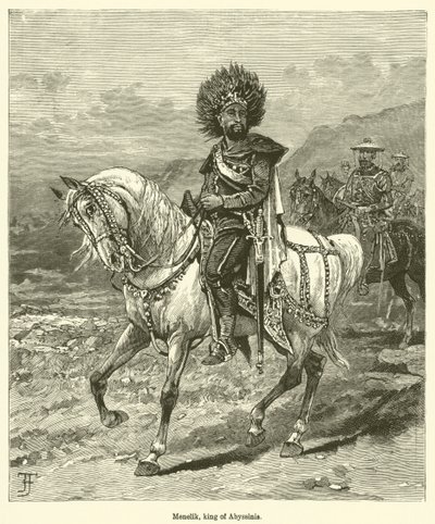 Menelik, Abessinian kuningas (kaiverrus) tekijältä English School