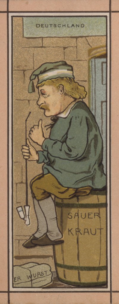 Menun kuva: Saksa (väri litho) tekijältä English School