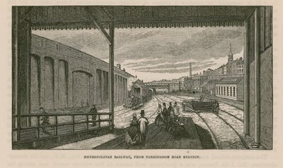 Metropolitan Railway Farringdon Roadin asemalta tekijältä English School
