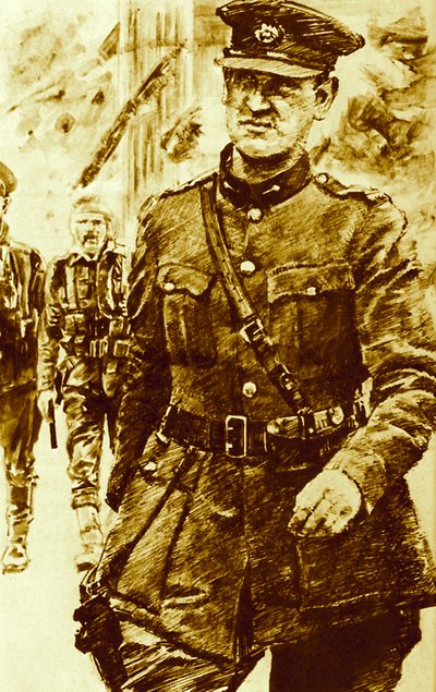 Michael Collins, kapinallisten johtaja pääsiäiskapinassa Irlannissa, 1916 tekijältä English School