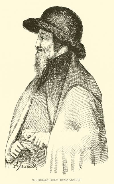 Michelangelo Buonarroti (kaiverrus) tekijältä English School