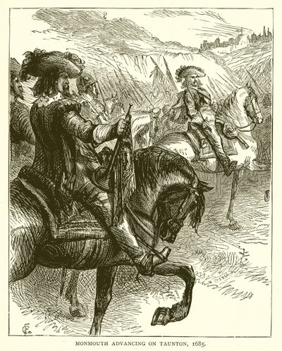 Monmouth etenee Tauntoniin, 1685 tekijältä English School