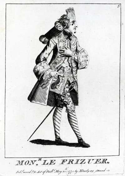 Mons. Frizer, 1771 tekijältä English School