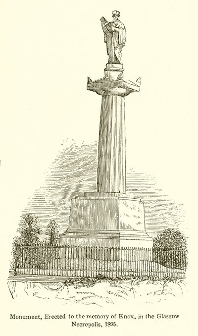 Monumentti, pystytetty Knoxin muistolle, Glasgow