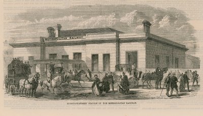 Metropolitan Railwayn Moorgate Street -asema tekijältä English School