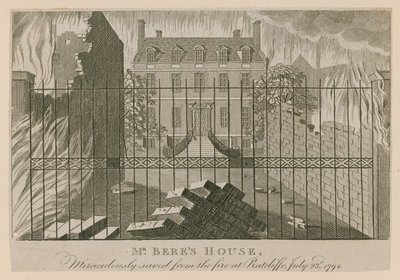Herra Beres House, ihmeellisesti pelastettu tulipalosta Ratcliffessa, 23. heinäkuuta 1794 tekijältä English School