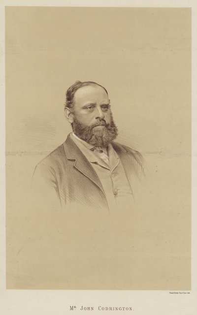 herra John Codrington (litho) tekijältä English School
