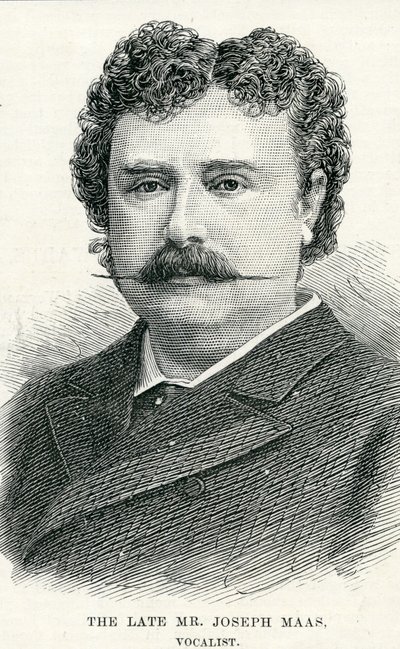 Herra Joseph Maas (1847-1886), kuvitus grafiikkaa varten tekijältä English School