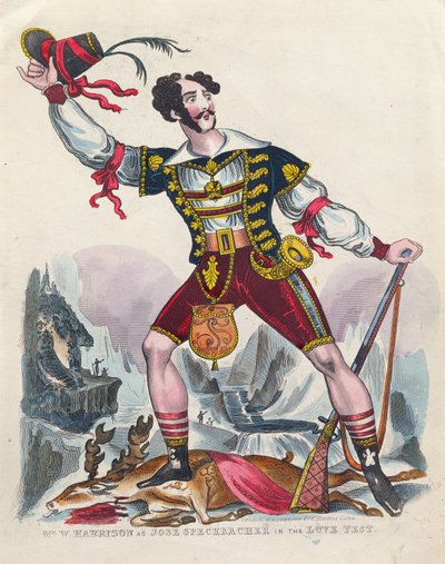 W. Harrison Jose Speckbacherina rakkaustestissä, n. 1840 tekijältä English School