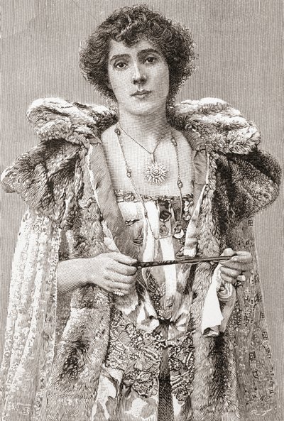 Mrs Patrick Campbell, From The Strand Magazine julkaistiin 1897. tekijältä English School