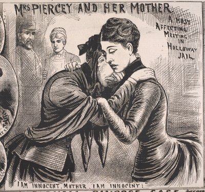Rouva Piercey ja hänen äitinsä, Illustrated Police News, 22. marraskuuta 1890 (painettu). tekijältä English School