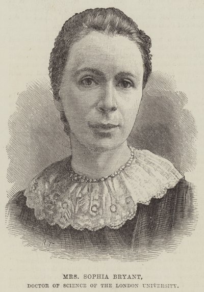 rouva Sophia Bryant, luonnontieteiden tohtori Lontoon yliopistosta (kaiverrus) tekijältä English School