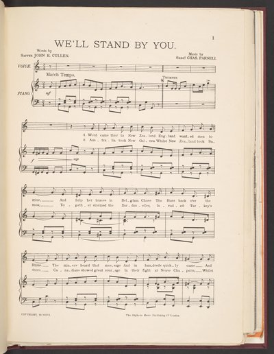 Musiikkikappale John E. Cullenin ja Chasin kappaleeseen "We