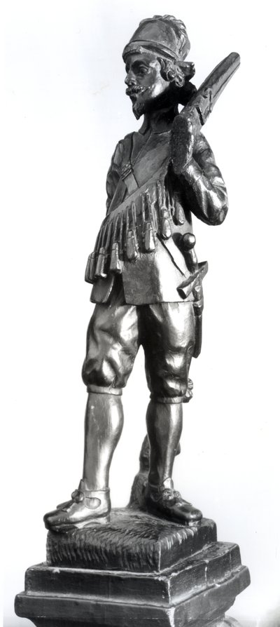 Muskettisoturi, 1638 (puuveistetty) tekijältä English School