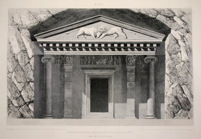 Myra - Tomb Cut in the Rock, pubi. 1863 litografia. tekijältä English School