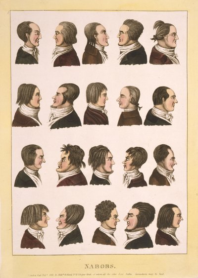 Nabobs, pub.1811 (värillinen kaiverrus) tekijältä English School