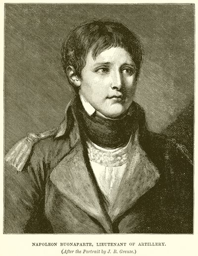 Napoleon Buonaparte, tykistöluutnantti tekijältä English School