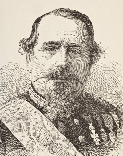 Napoleon III, William Hickman Smith Aubreyn (1858-1916) julkaisusta The National and Domestic History of England, julkaistu Lontoossa, noin 1890 tekijältä English School