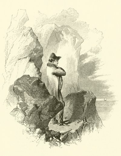 Napoleon maanpaossa (kaiverrus) tekijältä English School