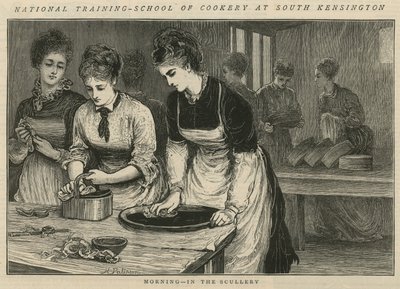 National Training School of Cookery South Kensingtonissa: Aamu pesulassa tekijältä English School