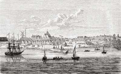 New Amsterdam, 1600-luvun hollantilainen siirtokunta Manhattanin saaren eteläkärjessä, Amerikassa, Ward and Lock