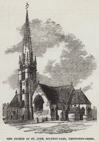 New Church of St Jude, Mildmay-Park, Newington-Green (kaiverrus) tekijältä English School