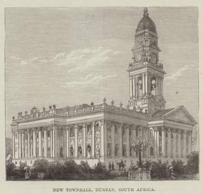 New Townhall, Durban, Etelä-Afrikka (kaiverrus) tekijältä English School