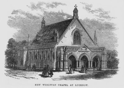 Uusi Wesleyan-kappeli Lucknowissa tekijältä English School