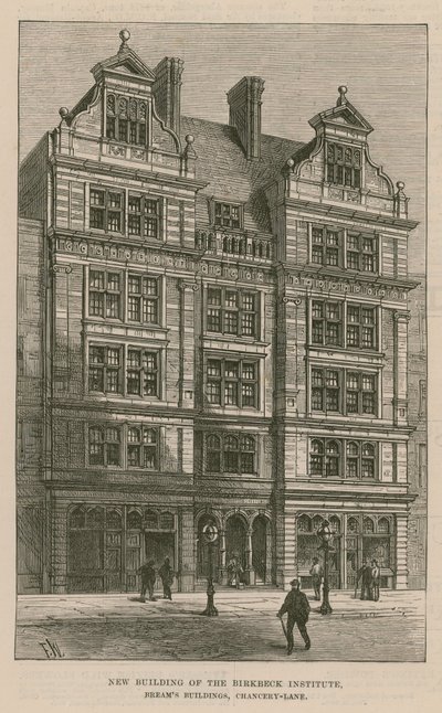 Birkbeck Instituten uusi rakennus, Breams Buildings, Chancery Lane, Lontoo tekijältä English School