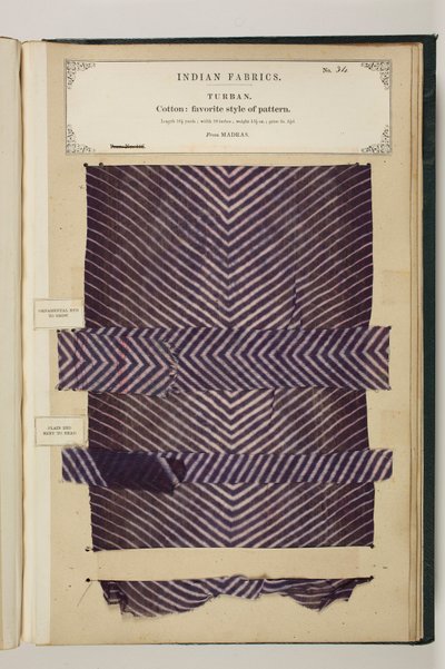 Nro 34: Turban, Indian Fabrics, koonnut John Forbes Watson tekijältä English School