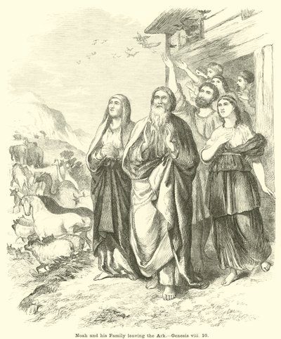 Nooa ja hänen perheensä lähtevät arkista, Genesis, viii, 16 tekijältä English School