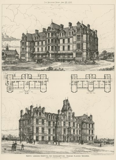 North London Hospital for Consumption, suunnittelu sijoittui toiseksi tekijältä English School